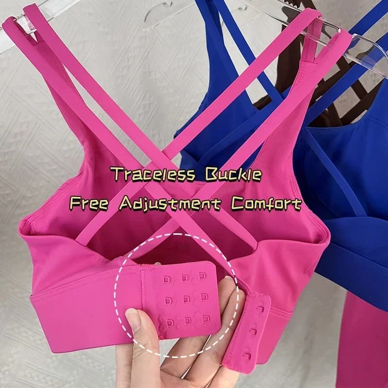 High-End Buckle Yoga Set – Seksowny Zestaw Sportowy Bra + Hip-Lift Legginsy